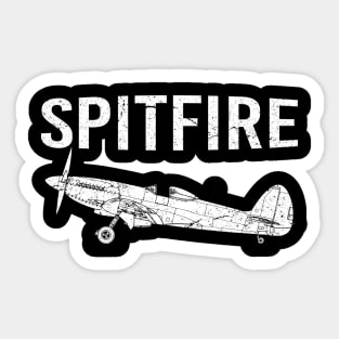 RAF Spitfire UK ww2 Fighter Aircraft Plane Airplane Supermarine British Sticker